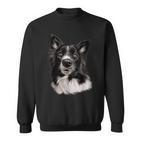 Cute Face Border Collie Dog Sweatshirt