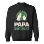 Dad Since 2023 Werdender Papa Bier Milk Sweatshirt