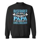 Damen Individuelles Geschenk Papaatertag Beruf Busfahrer Mit-Ausschnitt Sweatshirt