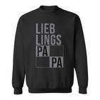 Damen Lieblingspapa Zusammengehöriges Familien Geschenk Für Papa Mit-Ausschnitt Sweatshirt