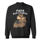 Damen Papa Der Starkeater Familie Bär Papabear Papa Mit-Ausschnitt Sweatshirt