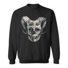 Dämonenschädel Demon Skull Totenkopf Teufel Sweatshirt