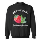 Das Ist Mein Strawberries Costume Sweatshirt