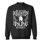 Die Besten Soldiers Werden Papa Military German Armed Forces Sweatshirt