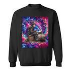 Drumming Tess Für Die Old Man Psychedelic Street Drummers Sweatshirt