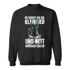 Du Denkst Ich Bin Klein Lieb Und Nett Evil Fehler Sweatshirt