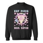 Eat Pizza Hail Satan Occult Satanic Sweatshirt