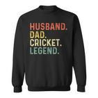 Ehemann Papa Cricket Legend Lustiges Retro Geschenk Für Papa Sweatshirt