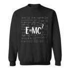 EMc 2 Energy Mass Equation Einstein Dark Sweatshirt