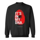 Es Ist In Meiner Dna Albanian Albania Origin Genetics Sweatshirt