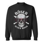 Evil Old Man  Skull Dad Sweatshirt