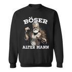 Evil Old Man Hardrock Heavy Metal Grandpa Sweatshirt