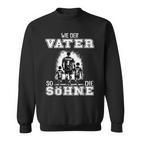 Football Papa Wie Der Fater So Die Söhne Father's Day Sweatshirt