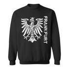 Frankfurt With Eagle In Retro Style Sweatshirt