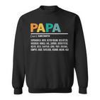 Definition Papa Besterater Der Welt S Sweatshirt