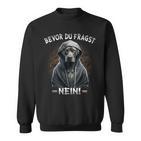 Dog Sarcasm Bevor Du Fragst Nein Sweatshirt