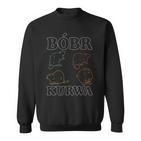 Retro Bobr Bober Beaver Lovers Bobr Meme Sweatshirt