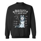 Siberian Husky Dog Holder Anatomy Dog Sweatshirt