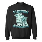 Fursuits Hugging Furs Fursona Fursuiter Furry Fandom Sweatshirt