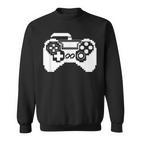 Game Controller Pixel Grafik Gamer Pc Spiele Sweatshirt
