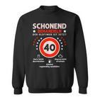 Gentleman Treat The Oldtimer Ist 40 Geschenkkeidee Sweatshirt