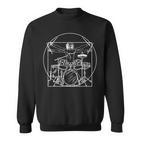 A For A Drummer Da Vinci Drawing Sweatshirt