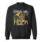 Glück Ist Wenn Das Horn Einsatzt Musician Hornist Sweatshirt