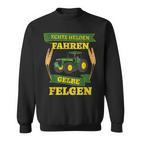 Gülle Evolution Biobauer Echte Helden Fahren Yellow Rims Short-Sleeved Sweatshirt