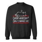 Gute Morgen Ganz Dünnes Eis- Tired Cat Good Black Sweatshirt