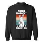 Guten Morgen Ganz Thin Ice Cream Rabbit S Sweatshirt