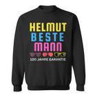 Helmut Beste Mann 100 Jahre Garantie Mallorca Party Schwarz Sweatshirt