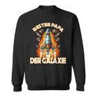 Herren Bester Papa Der Galaxieatertag Sweatshirt