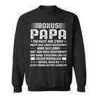 Herren Bonus Papa Stiefpapa Stiefkinder Sweatshirt