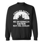 Herren Fischen Angeln Fischer Papa Anglerater Sonnenuntergang Sweatshirt