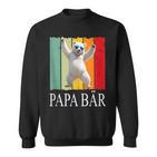 Herren Papa Bäratertag Retroater & Opa Geschenk Geburtstags Sweatshirt