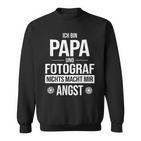 Herren Papa Und Fotograf Keine Angst Fotografieater Fotograf Sweatshirt