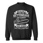 Herren Reichet Mir Die König Will Holz Machen Sweatshirt