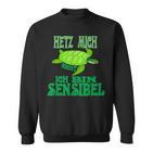 Hetz Mich Nicht Ich Bin Sensibel Sweatshirt