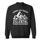 Himmel Auf Erden Zillertal Tuxer Glacier Skier Men's Black Sweatshirt