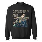 Ich Bin In Rente Jeden Stunde Ist Happy Hour Biker Pensioner Sweatshirt