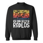 Ich Bin Selten Radlos Radloß Retro Bicycle Cycling Sweatshirt