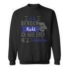Ich Gender Nicht Ich Habe Einen Schulabschluss Blue Sweatshirt