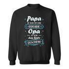 Ich Habe Zwei Titel Papa Besterateratertag Du Wirst Opa Sweatshirt