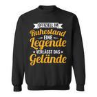 Im Ruhestand Legende Verlässt Gelände Schwarzes Sweatshirt für Herren