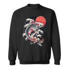 Japanischer Koi-Fish Nishikigoi Koi-Karpfen Für Damen Herren Kinder Sweatshirt