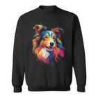 Langhaar Collie Welpe Sweatshirt