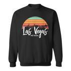 Las Vegas Nevada Sunset Vintage Retro Skyline Sweatshirt