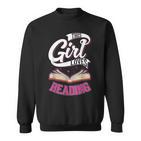 Leseratte Bücher Mädchen Bücherwurm Sweatshirt