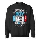 Level 9 Freigeschaltet 9 Geburtstag 9-Jähriger Junge Sweatshirt