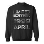 Limited Edition April 1999 Mann Frau 25 Geburtstag Sweatshirt